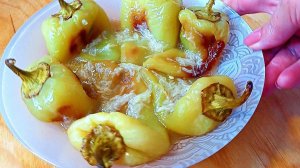 Болгарский перец запеченный в духовке Рецепт закуски с чесноком Это просто