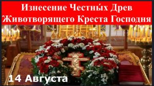 14 августа_Начало  Успенского Поста_ Изнесение Честны́х Древ Животворящего Креста Господня