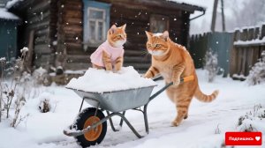 Котики и зима