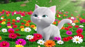 Музыкальный мультик для детей. Котик Пушистик в поисках прекрасного края