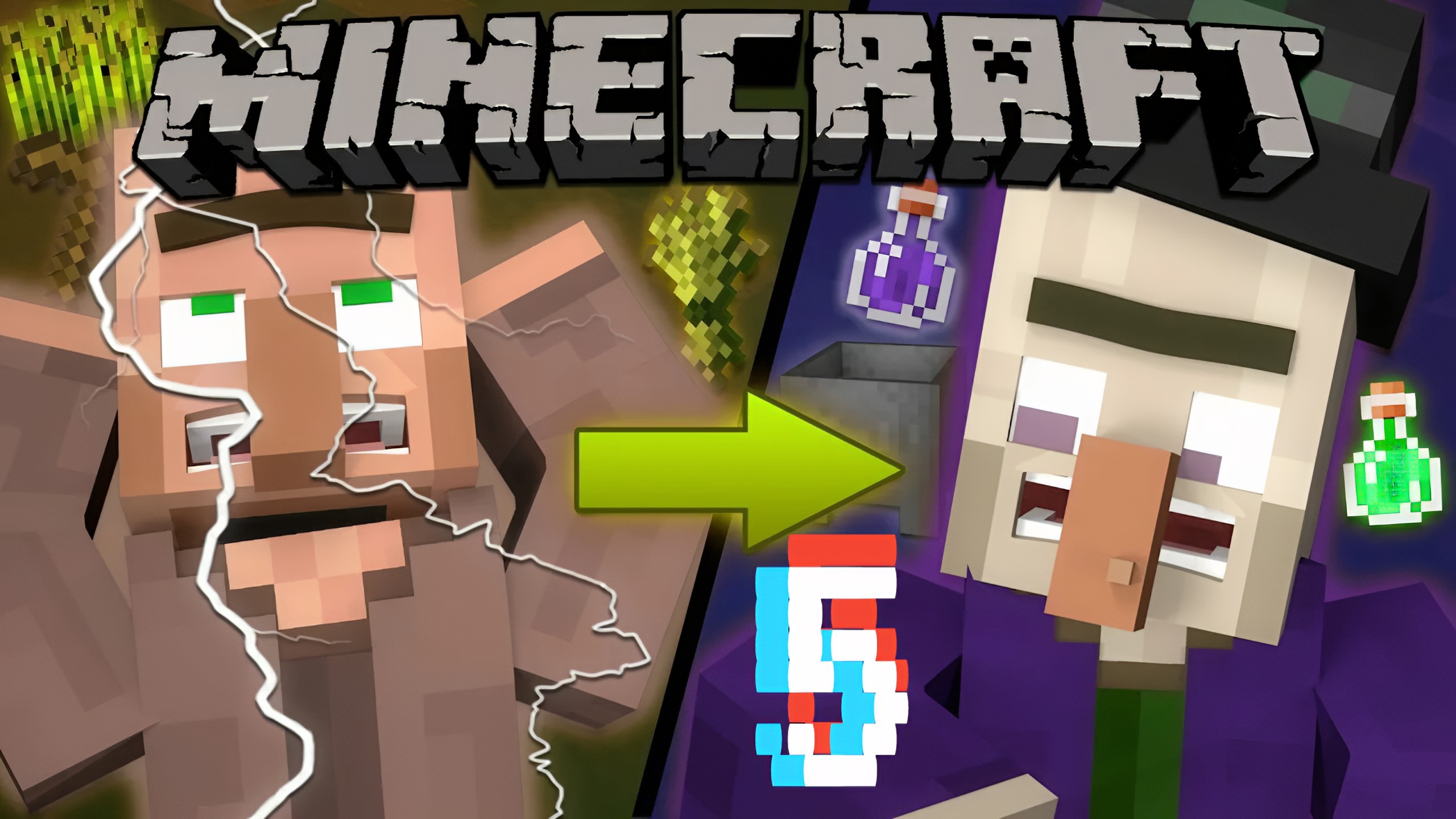 Жизнь Деревенсго Жителя и Ведьмы Часть 5 ФИНАЛ! | MS Minecraft