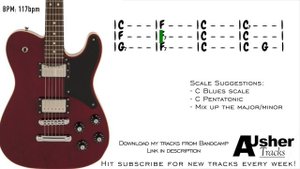 Chicago Blues Guitar Backing Track Jam in C