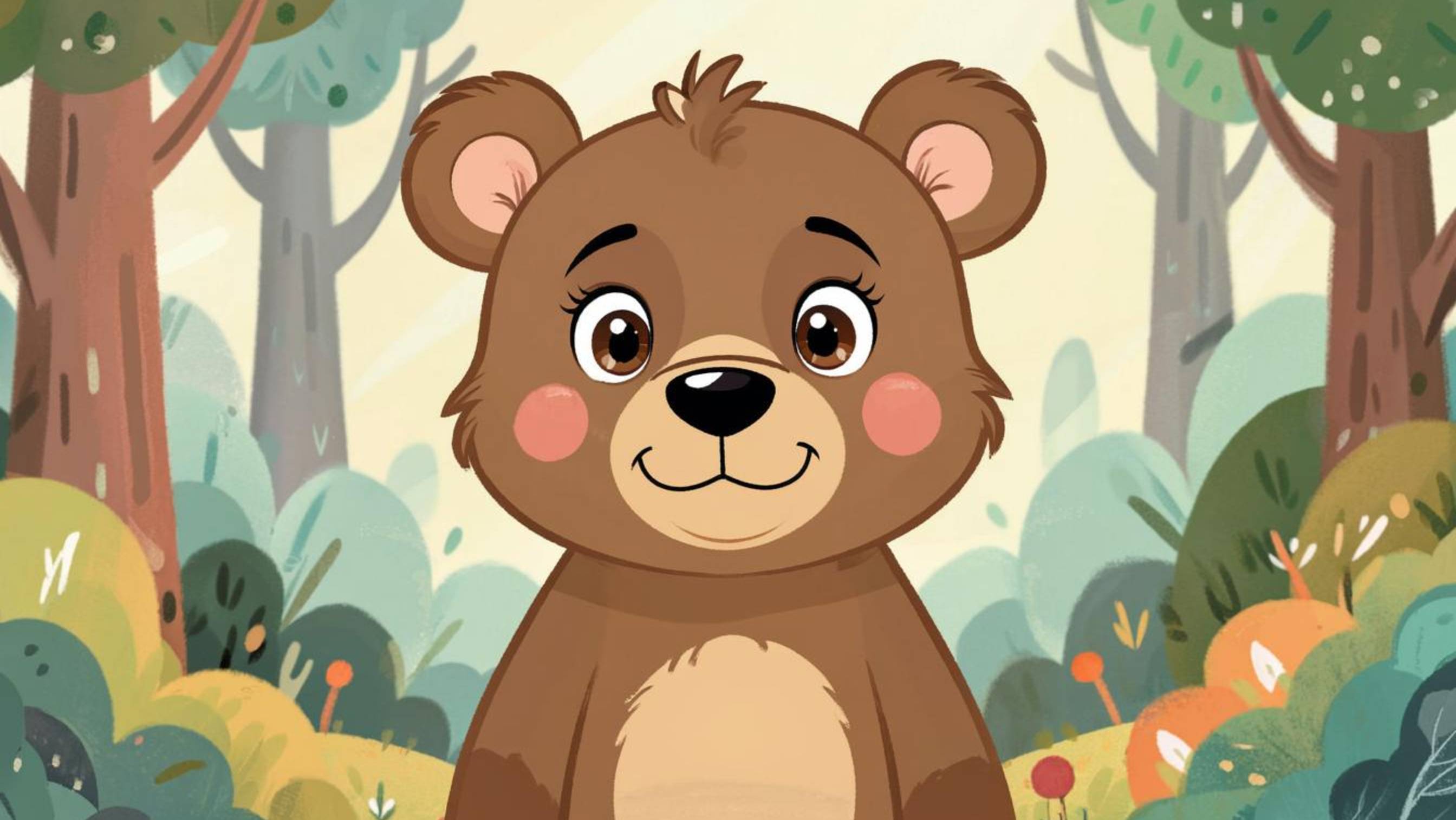 Развивающий мультфильм - песенка для детей "Медвежонок" | Познавательный мультик для малышей | Детям смотреть онлайн