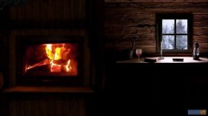 Звуки вьюги на на улице и за окном