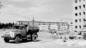 1971 год. Нефтеюганск. Строительство в поселке
