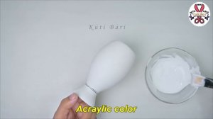 Plastic bottle flower vase || Gypsum flower vase || প্ল্যাস্টিকের বোতল দিয়ে ফুলদানী