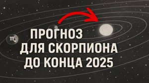 Скорпион ♏ Прогноз до конца 2025 | Астрология расскажет много интересного