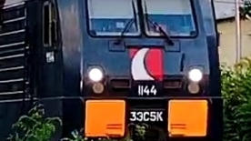 Поезда на перегоне Заканальная - Красноармейская. Часть 1. Июнь 2025 года