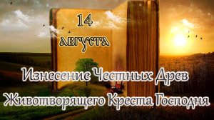 Апостол, Евангелие и Святые дня. Изнесение Честны́х Древ Животворящего Креста Господня. (14.08.25)