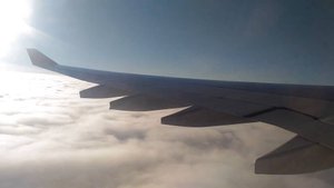 Аэрофлот А330-300 набор высоты, пробиваем облачность