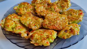 Кабачки с крабовыми палочками.