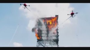 Как дроны тушат пожар - новые технологии в помощь людям