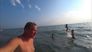 Гумиста. Абхазия. Купаемся возле станции Келасури. Лето на море.