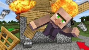 ЖИТЕЛЬ ПРАНКАНУЛ МЕНЯ И ВЗОРВАЛ МОЙ ДОМ В МАЙНКРАФТ | MS Minecraft
