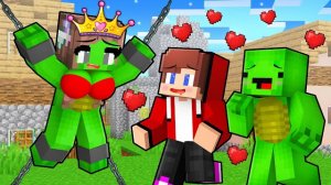 ПРИНЦЕССА попала в ловушку к парням и влюбилась, Майнкрафт мультфильм смотреть