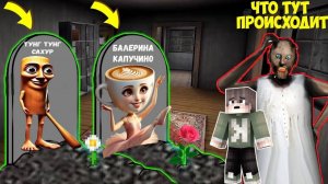НАШЕЛ МОГИЛЫ БАЛЕРИНО КАПУЧИНО И ТУНГ ТУНГ САХУР В ДОМЕ БАБКИ ГРЕННИ В МАЙНКРАФТ