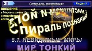 5) МИР ТОНКИЙ - НЕВИДИМЫЕ МИРЫ - СПИРАЛЬ ПОЗНАНИЯ