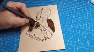 Петр Первый. Выжигание по дереву.