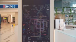 Все понятно. Схему движения общественного транспорта разместили в Аэровокзале «Южно-Сахалинск»