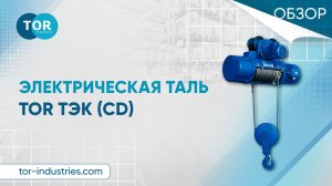 Обзор на электрическую таль TOR ТЭК (CD)