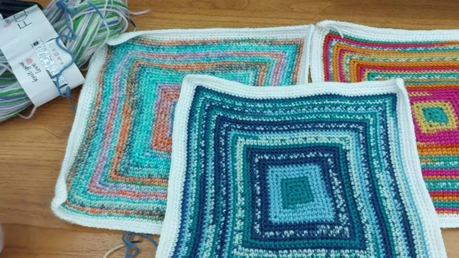 БАБУШКИН КВАДРАТ СТОЛБИКАМИ БЕЗ НАКИДА ПО СПИРАЛИ