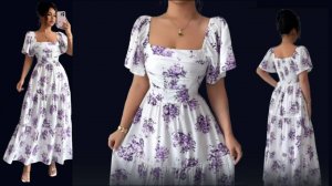 Шьем потрясающее многоярусное платье макси. Простая выкройка летнего платья для всех размеров.