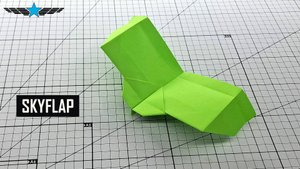 Skyflap -  бумажный самолет, который летает как птица!