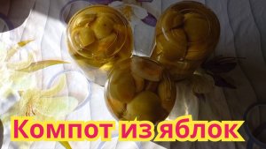 Как приготовить,вкусный  компот из яблок на зиму.Рецепт проверенный годами.