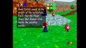 Ром-хак тест ( Super Mario 64 January 1996 bob omb battlefield music )