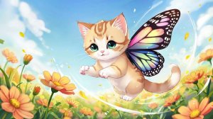 Котёнок с крыльями