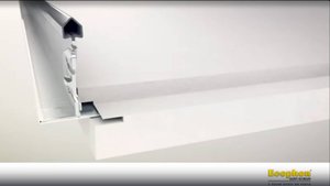 Ecophon Focus™ Lp 1200x150 мм - установка потолка