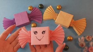 Коробочка конфетка! 1 Сентября! Учителю! День знаний! День Учителя! День Рождения! Оригами подарок!