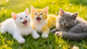 😹Пушистые комочки мило мяукают на солнце🔥