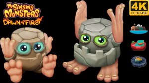 Барабамень - Юный/Взрослый Все Песни и Анимации (My Singing Monsters Dawn Of Fire)