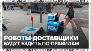 В России могут узаконить движение роботов-доставщиков по дорогам и тротуарам - Москва 24