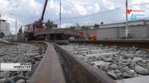 В Волгограде продолжается капремонт разворотного трамвайного кольца в районе ГДЮЦа