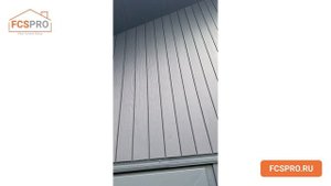 Завершенный монтаж с использованием фиброцементной вагонки FCSPRO Shtil