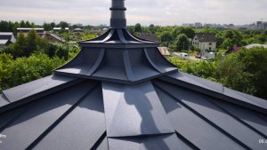 Шпиль на фальцевой кровле ☝️