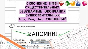 Склонение имён существительных