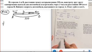 Из городов A и B, расстояние между которыми равно 330 км, навстречу друг другу одновременно выехали