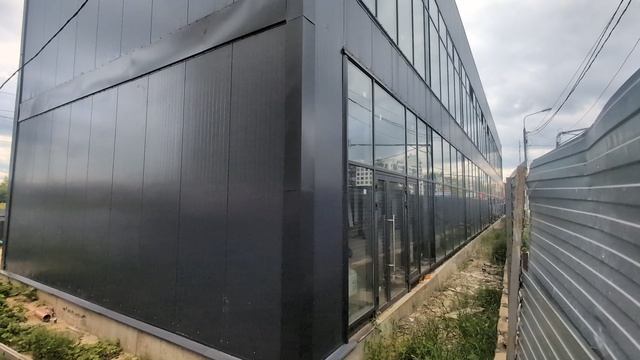 Проект здания магазина в два этажа, 10х50 метров