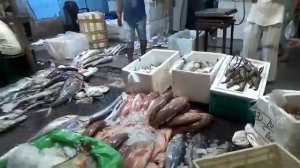 Рыбный рынок в Мумбае Разделка рыбы Морепродукты Путешествия Индия