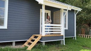 Обзор каркасного дома 95 м² с антресолью | проект SCANDI-81/A20