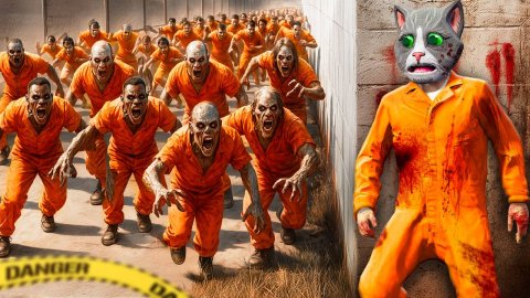 ПОБЕГ ИЗ ТЮРЬМЫ В ЗОМБИ АПОКАЛИПСИСЕ В ГТА 5!