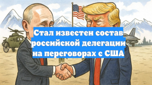 Стал известен состав российской делегации на переговорах с США