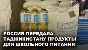 Россия передала Таджикистану продукты для школьного питания