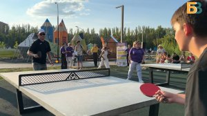 В парке «Центральный» состоялись любительские игры по настольному теннису