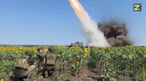 СВО Кадры боевой работы расчёта РСЗО 9К515 «Торнадо-С»