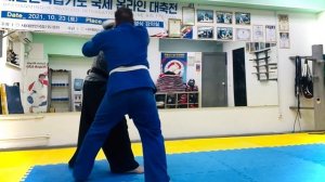 Хапкидо. Фрагмент тренировки