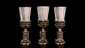 Лафитники Скрудж Макдак (Латунь, хрусталь)